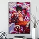 thumbnail image 3 of Póster autoadhesivo de One Piece Luffy Gear 4, papel tapiz de dibujos animados para decoración del hogar, pintura de Zoro, arte de pared de anime, sangre caliente clásica, 3 of 5