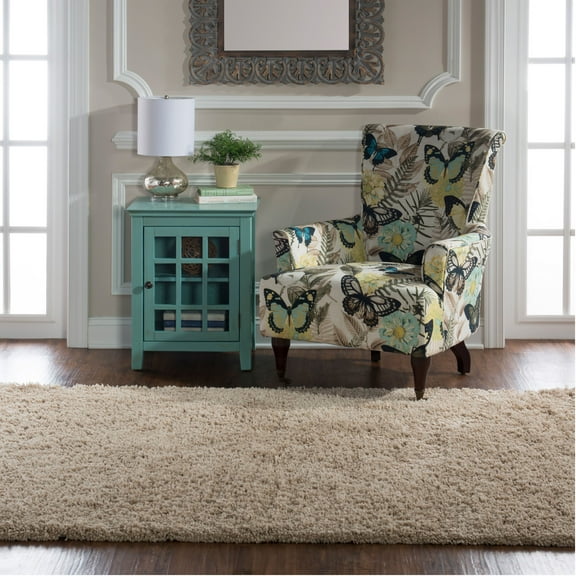 Linon Trio Benton Hand Tufted Polyester 5'x7' Rug in Gray