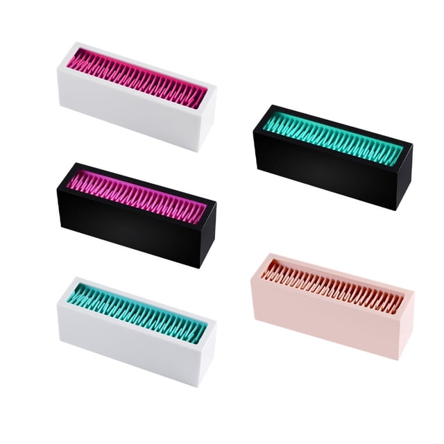 Baohd Porte-Pinceaux de Maquillage Rangement Présentoir à Rouges à Lèvres de Table Organisateur de Crayons de Maquillage pour Chambre Table de Maquillage Accessoires Cosmétiques Noir Rouge