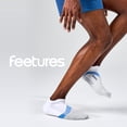 thumbnail image 7 of Feetures Elite Light Cushion No Show Tab Ankle Socks - Sport Sock with Targeted Compression - White Tide , Large (1 Pair), 7 of 7