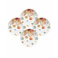 thumbnail image 7 of 15 Inch Round Placemats Set of 4, Fall Orange Green Pumpkins Non Slip Heat Insulation PP Table Mats, Thanksgiving Maple Leaf Washable Place Mats for Kitchen Dining Party Table Decor, 7 of 7