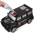 thumbnail image 5 of Digital Fingerprint Piggy Bank Police Car Kids Password Piggy Bank Money Box with Password for Kids Puzzle Locker, 5 of 5
