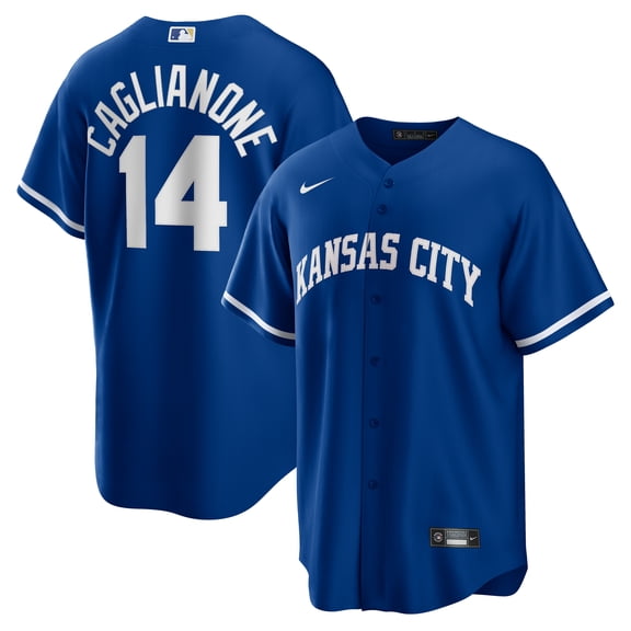 Men's Nike Jac Caglianone Royal Kansas City Royals Alternate Replica Jersey