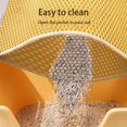 thumbnail image 5 of Cat Litter Mat Anti-carry-out Filter Anti-splash Dirty Basin Pet Double-layer Anti-urine Toilet Mat Easy to Clean and Non-slip, 5 of 9
