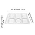 thumbnail image 3 of Plateaux de Restauration Rapide en Porcelaine Imitation Chaleur Spécialement Conçus pour l'École et les Cantines Unités Vaisselle de Qualité Commerciale, 3 of 4