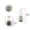 thumbnail image 2 of 1x Headlight Bulb Clear High Low Beam Dual Filament Lamp P15D-25-1 PX15D, 2 of 3