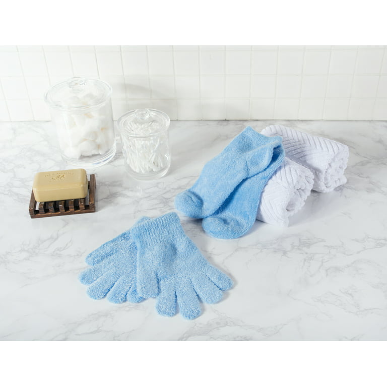 Bucky Aloe Infused Spa Gloves-Blue