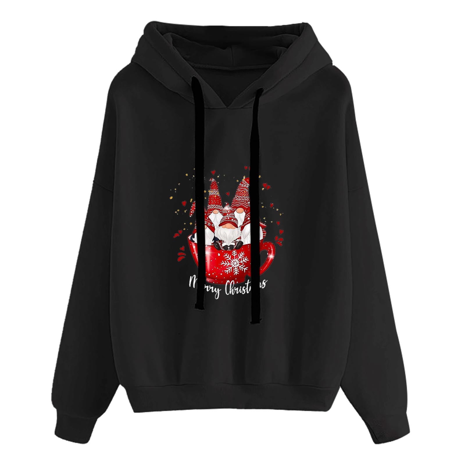 Thanksgiving Deals for Days Cute Winter Tops for Womens Long Sleeve T Shirt Fuzzy Fleece Hooded