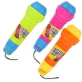 thumbnail image 4 of BRIGHTFUFU 3 uds micrófonos de juguete simulados vívidos recuerdo de fiesta accesorios de micrófono eco de plástico para niños, 4 of 7