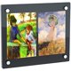 thumbnail image 1 of Marco de fotos de acrílico flotante de 6 x 8 con separador cromado, marco de fotos de montaje en pared de doble panel para fotos de hasta pulgadas (6 x 8), 1 of 1