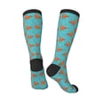 thumbnail image 4 of Daiia Sports Socks Funny Chicken Printed Novelty Crew Socks for Men Women Knee High Socks Cotton Socks Soft & Breathable Support Unisex Socks, 4 of 9