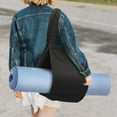thumbnail image 4 of Xihbxyly Bolsa de Lona, Bolsillo para Esterilla de Yoga, Gran Capacidad, Diseño Versátil, Ideal para Viajes, Playa, Oficina, Gimnasio, Pilates, para Entusiastas Del Fitness, 45 X 35 Cm, Color Negro,, 4 of 6