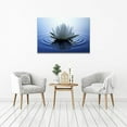 thumbnail image 3 of White Lotus Wall Art Canvas Pictures Print Spiritual Meditation Artwork Poster for Yoga Room Bathroom Zen Spa Photo Decor Framed Ready to Hang (12x 16inch), 3 of 6