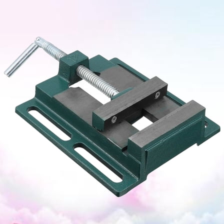 LOLIPPYY Cast Iron Drill Press Vise Table Vise for Woodworking Hold Green