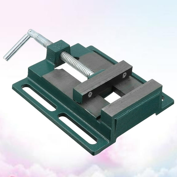 LOLIPPYY Cast Iron Drill Press Vise Table Vise for Woodworking Hold Green
