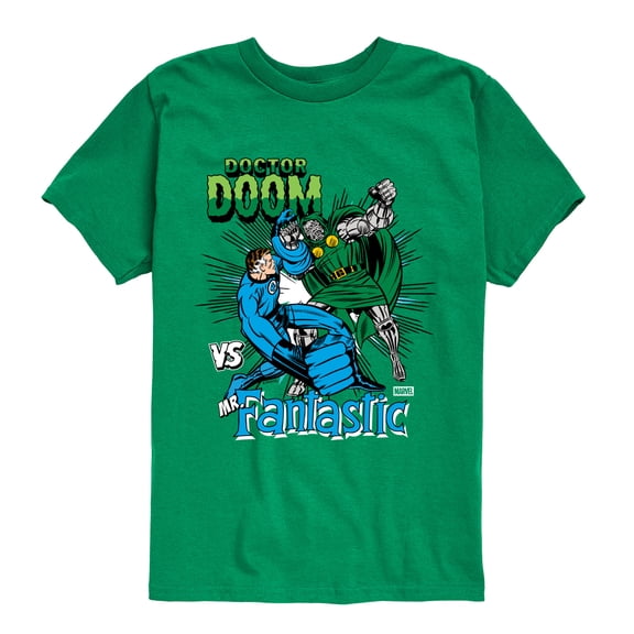 Fantastic Four - Dr. Doom Vs Mr. Fantastic - Youth Boys Short Sleeve Graphic T-Shirt