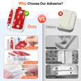 thumbnail image 4 of Adhesive Replacement for Ring Alarm Contact Sensor (2nd Gen): 3M VHB Double Sided Sticky Strips (6 Sensors Pads & 6 Magnet Pads) - Mounting Tape Sticker Pre-Cut for Ring Door & Window Security System, 4 of 7