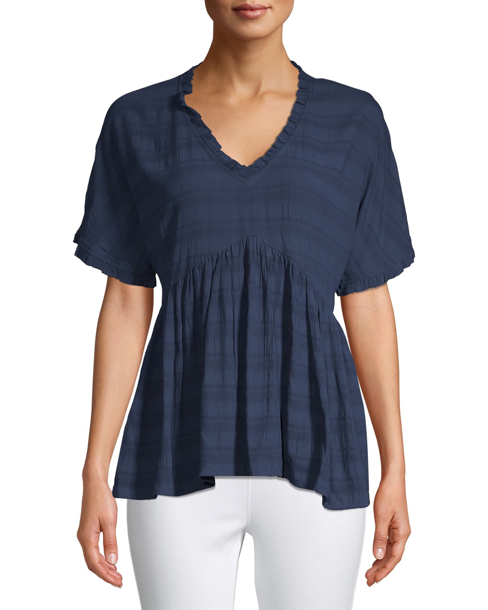 ruffle edge top