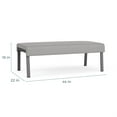 thumbnail image 4 of Waterfall Reception Waiting Room 2-Seat Bench / Silver Steel / Dark Gray, 4 of 5
