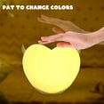 thumbnail image 2 of Heart Shaped Night Light for kids children room, Cute Steamed Night Lights Silic Lamps Soft Nursery Rechargeable Portable s Color Changing, 2 of 8