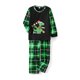 thumbnail image 5 of Pijamas familiares navideños a juego, camiseta de manga larga con estampado de dinosaurios de dibujos animados y pantalones a cuadros. Ropa de dormir y estar por casa., 5 of 10