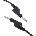 thumbnail image 3 of Cable de prueba de gel de sílice suave de 39'', 4 mm, conector banana a conector banana para multímetro Negro, 3 of 6