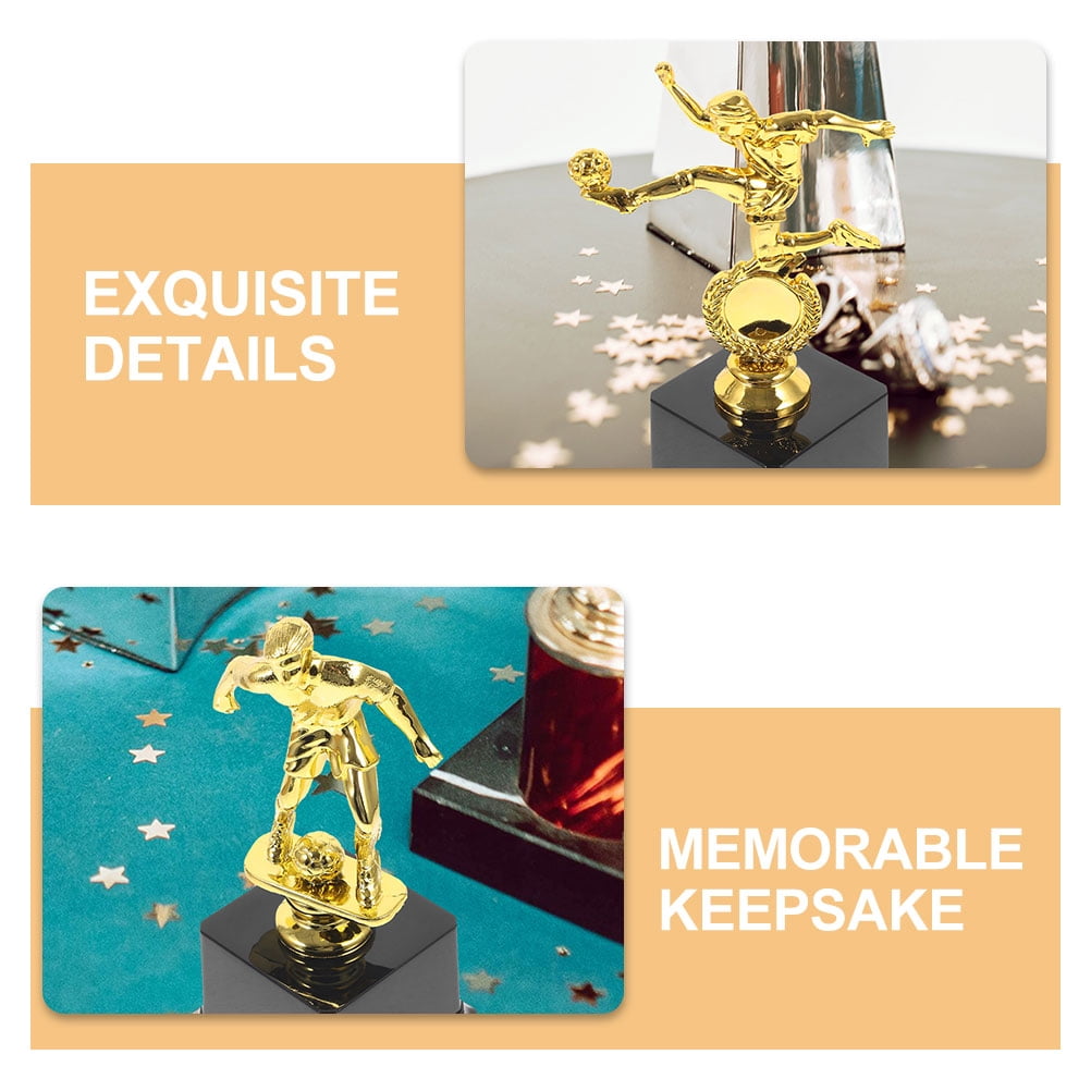 2pcs Mini Trophies For Kids Awards Plastic Gold Award Trophy Cups Kids Award Trophy Cups Participation Trophy Cup For Party Favors Rewards Props Sports