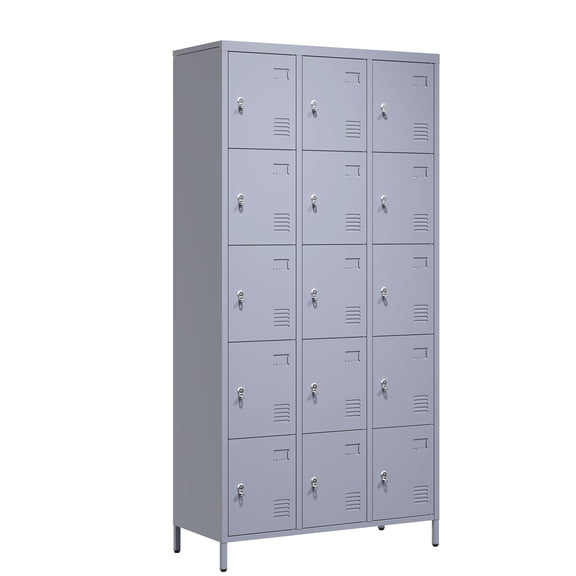72"H Metal Employee Locker | Multiple Settings like Office and Garage | Electrostatic Sprayed Steel | Easy Assembly for Quick Setup