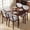 Light Gray, variant on Dining Table Set for 4, Kitchen Table and Chairs with Padded Seats and Backrests, Solid Wood Frame, Light Gray