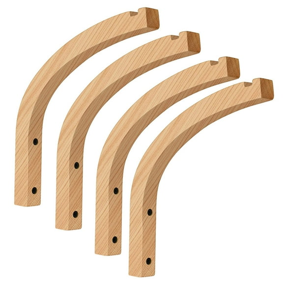 Plant Hanger, Wall Planters for Indoor Plants, Wooden Wall Mounted Hanging Plant Hooks, Basket Hooks for Lanterns, 4Pcs