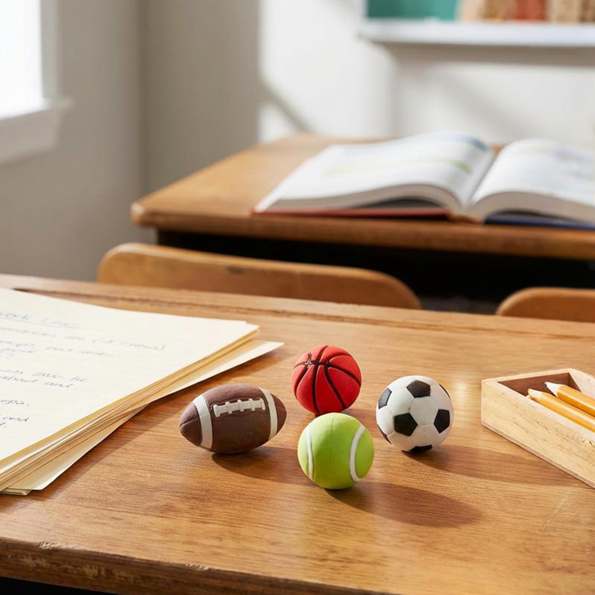 Pen+Gear Eraser Pals, Sports, 25 Count