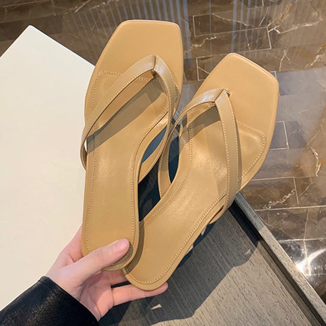 Chanclas de tacón de gatito cómodas diapositivas de moda zapatos de vestir para mujer