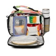 thumbnail image 2 of FORMRS Student Lunch Bag Insulated Reusable Cooler Box with Zipper Pockets, Striped Lemon, 2 of 9