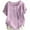 Light Purple, variant on Huowey Children Tops Solid Color Short Sleeve Classic Round Neck Button Detail Casual For Kids Tops, Light Purple, 5-6 Years