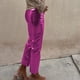 thumbnail image 3 of WILLBEST Pantalones Casuales de Mujer, Moda 2024, de Cuero Sintético Liso y Recto, para Mujer Chica, 3 of 4