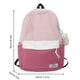 thumbnail image 3 of mochila escolar Bolso de lona para niñas Campus Casual Bag Color Clash para adolescentes estudiantes (rosa), 3 of 8