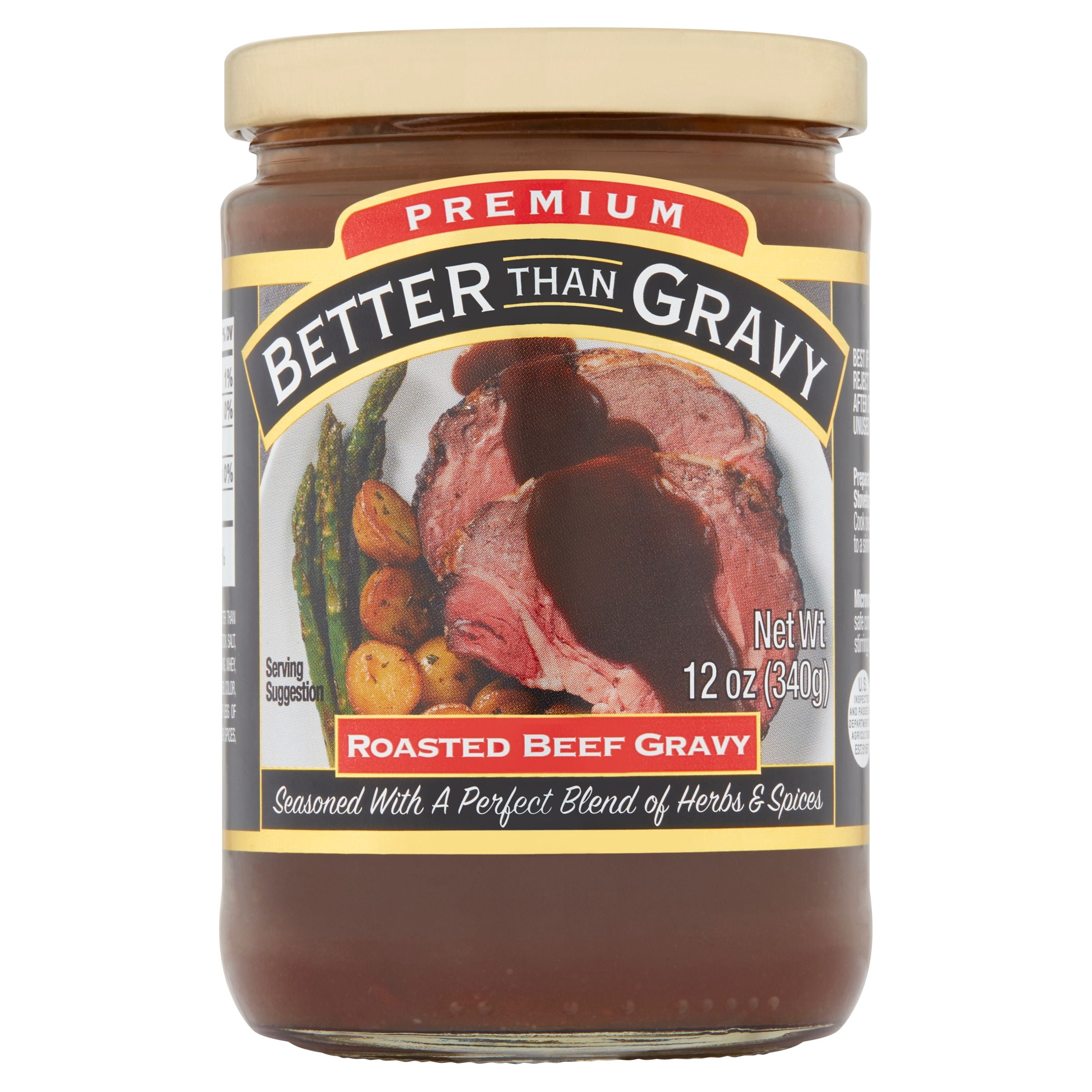 (3 pack) Better Than Gravy, Premium Roasted Beef Gravy, Shelf-Stable, 12 oz Jar
