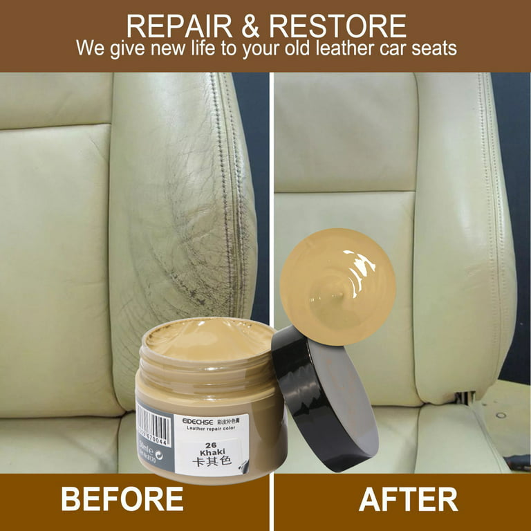 50ml Black Leather Care Paint Leather Repair Paste Shoe Cream for Sofa Car  Seat Scratch Crack