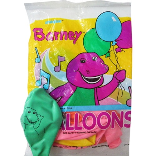 Barney Vintage Latex Balloons 8ct