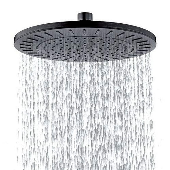 BRIGHT SHOWERS Round Rain Shower Head 9 Inch High Pressure Rainfall Showerhead for Bathroom, Luxury Rain Shower Head with Adjustable Angle, Easy to Install, Oil-Rubbed Bronze