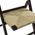 thumbnail image 5 of JONATHAN Y Kiawah Coastal Modern Woven Seagrass Teak Wood Folding Chair, Dark Brown (Set of 2), FLD1002B-SET2, 5 of 6