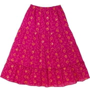 Metro7 - Women's Plus Sequined Embroidery Skirt