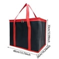 thumbnail image 2 of Insulated Reusable Food Bag - Large Non-Woven Lunch Cooler with Long Handles for Hot/Cold Transport, 2 of 4
