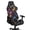 Dachshund Paw Print Black, variant on SCRAWLGOD Frog Mushroom Stars Print Gaming Chair Cover Pack of 4, Breathable Computer Chair Cover with Armrest Covers Washable Slipcover for Rotating Chair with Elastic Band