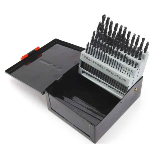 JEGS 150110 Large Drill Bit Set 60 piece 1 to 60 For Orifice Sizes 0