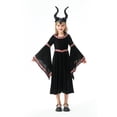 thumbnail image 2 of EnJoCho Girls 𝖬edieval Princess Dress 𝖱enaissance Witch Dress - Halloween Retro Court Children’s Clothing Set with Devil Horn Headband for Cos-play Par𝗍y, 2 of 9