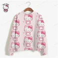 thumbnail image 4 of Sudadera con capucha de moda para mujer, ropa de calle, sudadera de otoño e invierno de manga larga, suéter con capucha Harajuku, sudadera de dibujos animados de HELLO KITTY para mujer, 4 of 5