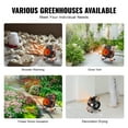 thumbnail image 4 of KFFKFF Greenhouse Heater with Adjustable Thermostat, 1500W Quick Heat, Overheat Safety, Dual-Speed, Compact Electric Heater Fan for Greenhouses, Floral Spaces, and Offices, 4 of 9