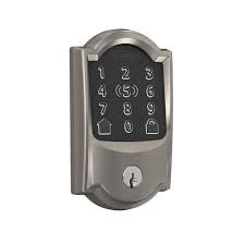 Schlage Encode Plus Electronic Smart lock Wifi Deadbolt Camelot Satin Nickel with Apple Home Key