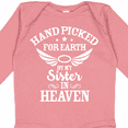 thumbnail image 4 of Inktastic Handpicked for Earth by My Sister in Heaven with Angel Wings Boys or Girls Long Sleeve Baby Bodysuit, 4 of 5